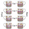 Butterflies & Stripes Espresso Cup - 6oz (Double Shot Set of 4) APPROVAL