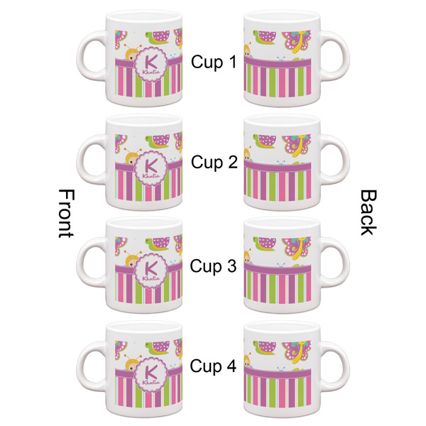 Butterflies & Stripes Espresso Cup Set of 4 - Apvl