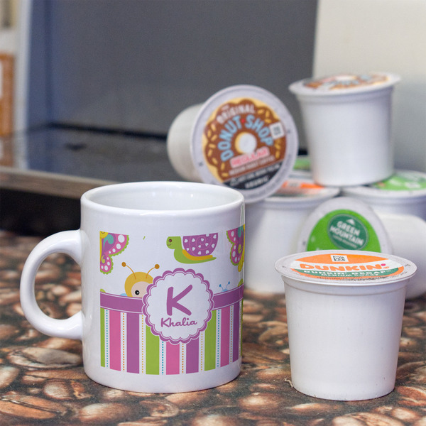 Butterflies & Stripes Espresso Cup - Single Lifestyle