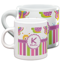 Butterflies & Stripes Espresso Cup (Personalized)