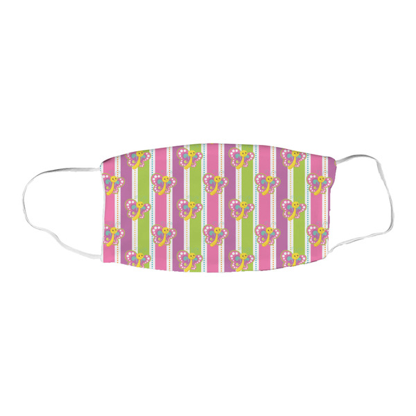 Butterflies & Stripes Fabric Face Mask