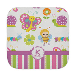 Butterflies & Stripes Face Towel (Personalized)