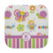 Butterflies & Stripes Face Cloth-Rounded Corners