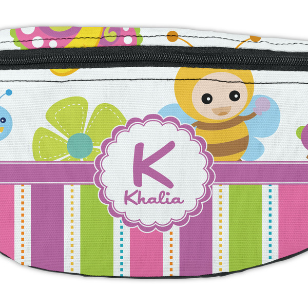 Butterflies & Stripes Fanny Pack - Closeup
