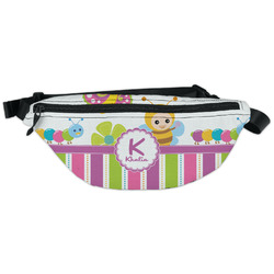 Butterflies & Stripes Fanny Pack - Classic Style (Personalized)