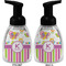Butterflies & Stripes Foam Soap Bottle (Front & Back)