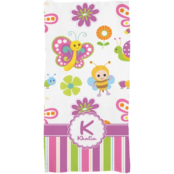 Butterflies & Stripes Full Sized Bath Towel - Apvl