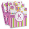 Butterflies & Stripes 3 Ring Binder - Full Wrap (Personalized)