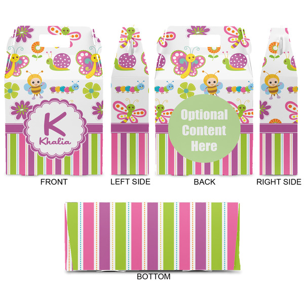 Butterflies & Stripes Gable Favor Box - Approval
