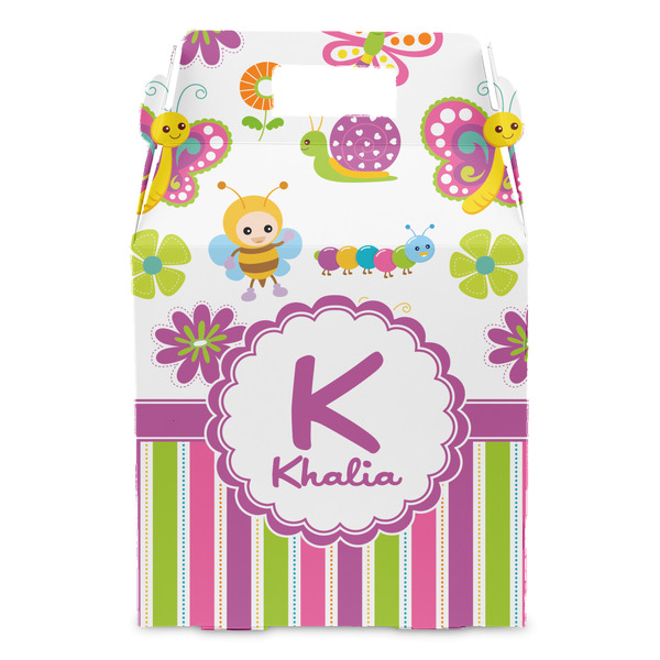 Butterflies & Stripes Gable Favor Box - Front