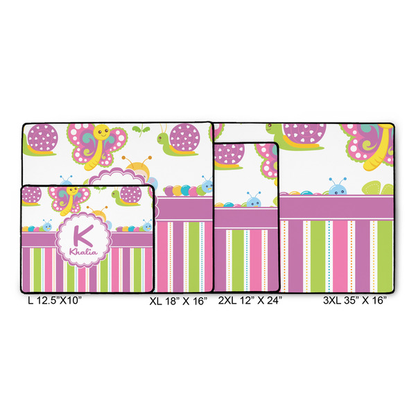 Butterflies & Stripes Gaming Mats - SIZE CHART