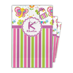 Butterflies & Stripes Gift Bag (Personalized)