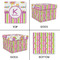 Butterflies & Stripes Gift Boxes with Lid - Canvas Wrapped - Medium - Approval