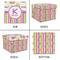 Butterflies & Stripes Gift Boxes with Lid - Canvas Wrapped - Small - Approval