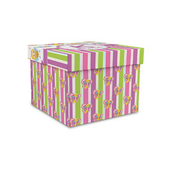 Butterflies & Stripes Gift Box with Lid - Canvas Wrapped - Small (Personalized)