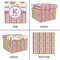 Butterflies & Stripes Gift Boxes with Lid - Canvas Wrapped - XX-Large - Approval