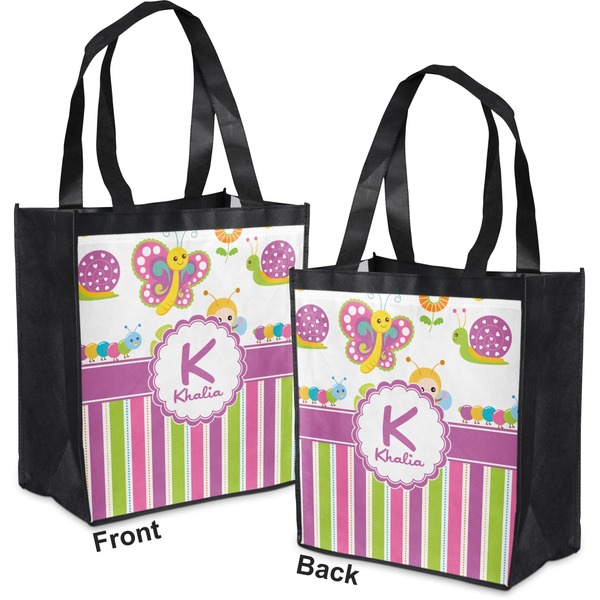 Butterflies & Stripes Grocery Bag - Apvl