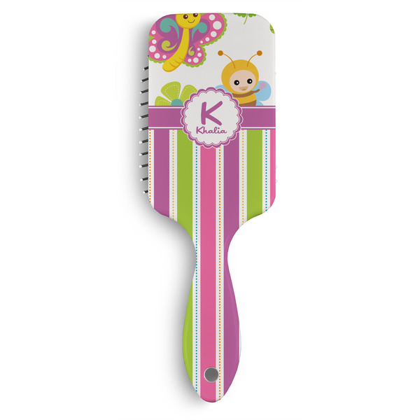 Custom Butterflies & Stripes Hair Brushes (Personalized)