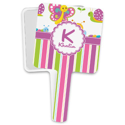 Butterflies & Stripes Hand Mirror (Personalized)