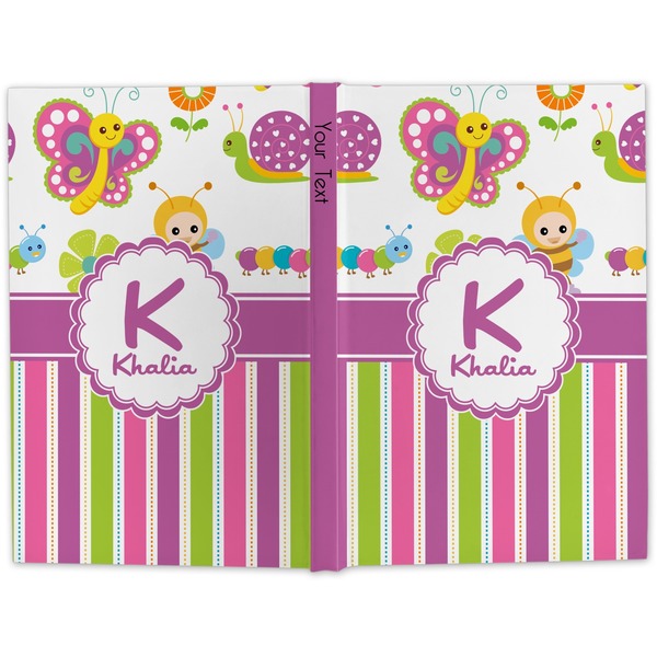 Butterflies & Stripes Hard Cover Journal - Apvl