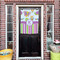 Butterflies & Stripes House Flags - Double Sided - (Over the door) LIFESTYLE