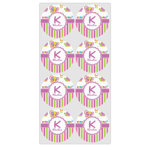 Butterflies & Stripes Icing Circle - Medium - Set of 8