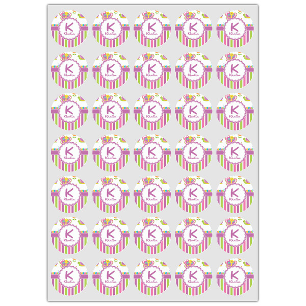 Butterflies & Stripes Icing Circle - XSmall - Set of 35