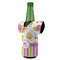 Butterflies & Stripes Jersey Bottle Cooler - ANGLE (on bottle)