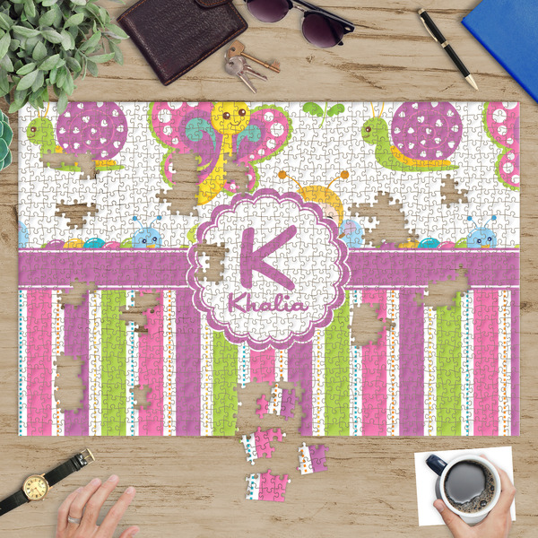 Butterflies & Stripes Jigsaw Puzzle 1014 Piece - In Context