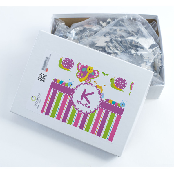 Butterflies & Stripes Jigsaw Puzzle 500 Piece - Box