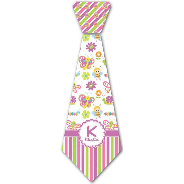 Custom Butterflies & Stripes Iron On Tie - 4 Sizes w/ Name and Initial