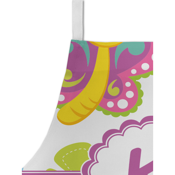 Butterflies & Stripes Kid's Aprons - Detail