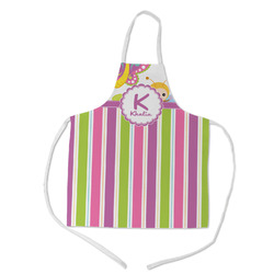 Butterflies & Stripes Kid's Apron w/ Name and Initial