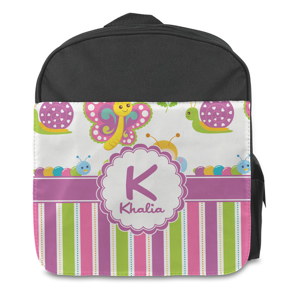 Butterflies & Stripes Kids Backpack - Front