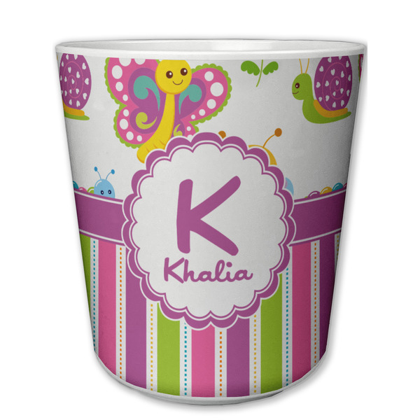 Custom Butterflies & Stripes Plastic Tumbler 6oz (Personalized)