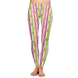 Butterflies & Stripes Ladies Leggings (Personalized)