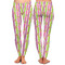 Butterflies & Stripes Ladies Leggings - Front and Back