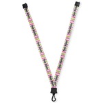 Butterflies & Stripes Lanyard (Personalized)