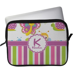 Butterflies & Stripes Laptop Sleeve / Case (Personalized)