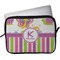 Butterflies & Stripes Laptop Sleeve / Case - 13" (Personalized)