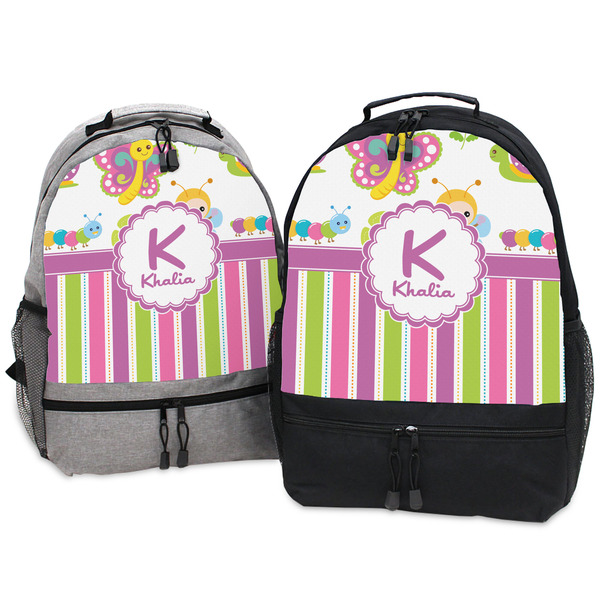 Butterflies & Stripes Large Backpacks - Both