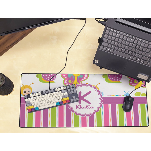 Butterflies & Stripes Large Gaming Mats - LIFESTYLE