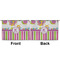 Butterflies & Stripes Large Zipper Pouch Approval (Front and Back)
