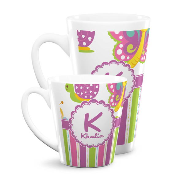 Butterflies & Stripes Latte Mugs Main