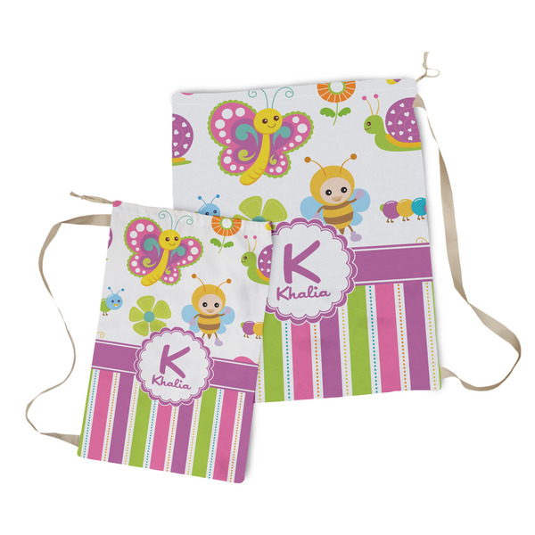 Butterflies & Stripes Laundry Bag - Both Bags