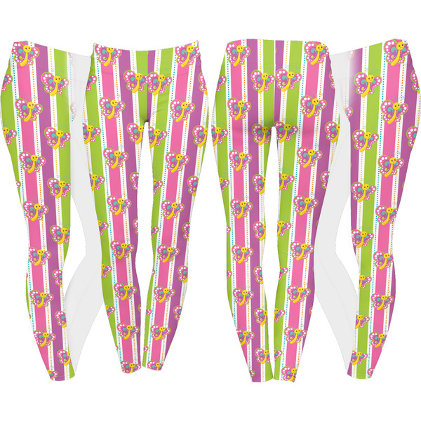 Butterflies & Stripes Leggings Turn Around - Apvl