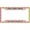 Butterflies & Stripes License Plate Frame - Style A