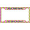 Butterflies & Stripes License Plate Frame - Style A (Personalized)