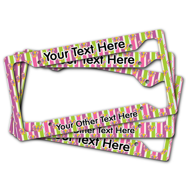 Butterflies & Stripes License Plate Frames - (PARENT MAIN)