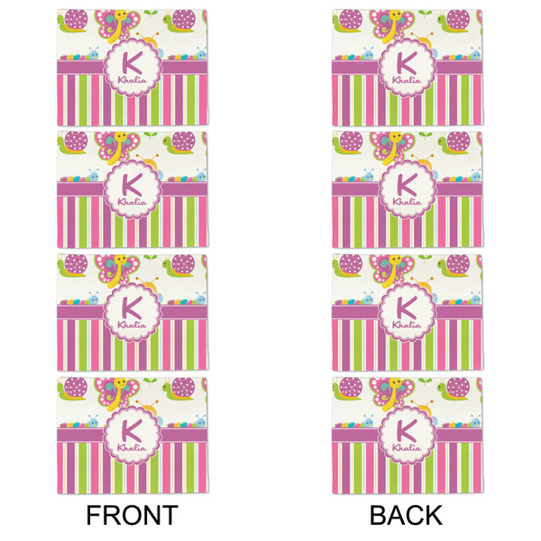 Butterflies & Stripes Linen Placemat - APPROVAL Set of 4 (double sided)
